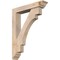 Ekena Millwork Merced Traditional Smooth Bracket w/ Offset Brace, Douglas Fir, 5 1/2"W x 28"D x 36"H BKT0604X28X36MRC01SDF - alternate 1
